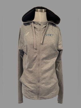 ASICS UNCG Women's Gray Full-Zip Hoodie